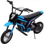 24V Kids Electric Dirt Bike 350W Motor, 3-Speed (5-14.29MPH), Hydraulic Suspension, 135LBS Capacity for Ages 8-12, 90 Min Runtime