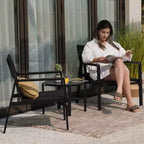 GRANDPATIO Round 2 - Person 21.37 Long Bistro Set
