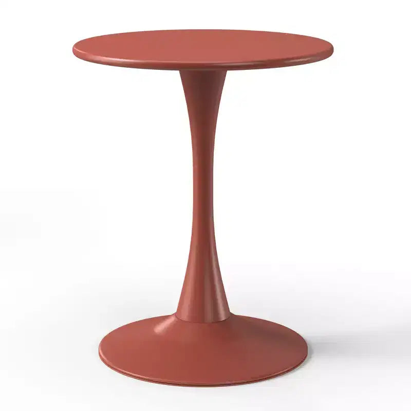 WestinTrends Playa 3-Piece Round Metal Bistro Dining Table Set And Stackable Resin Patio Dining Arm Chairs