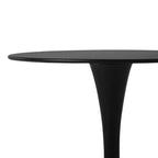 WestinTrends Playa 3-Piece Round Metal Bistro Dining Table Set And Stackable Resin Patio Dining Side Chairs