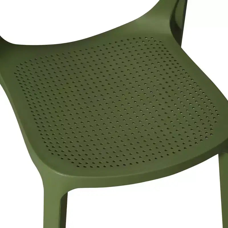 WestinTrends Playa 3-Piece Round Metal Bistro Dining Table Set And Stackable Resin Patio Dining Side Chairs