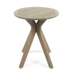 GDFStudio Lurline Outdoor Acacia Wood and Wicker 3 Piece Bistro Set