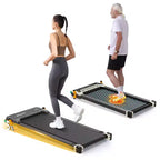 Akluer Walking Pad with Incline, 2-in-1 Under Desk Treadmill and Shiatsu Foot Massager Quiet 2.5HP Portable Treadmill for Home Office with LED Display