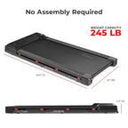 Sunny Health & Fitness Treadpad 100 SMART Walking Treadmill with WiFi, Bluetooth, Shock Absorption & UnderDesk Foldable Design