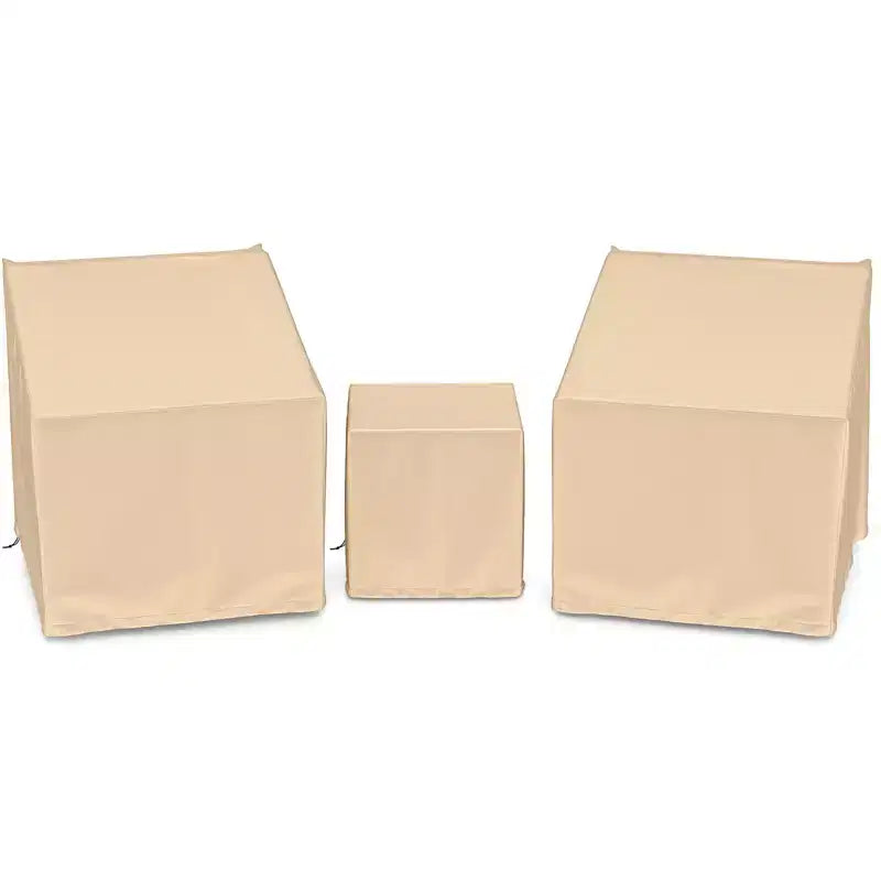 Costway Patio Furniture Covers Waterproof Conversation Covers for 3 PCS Bistro Set