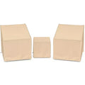 Costway Patio Furniture Covers Waterproof Conversation Covers for 3 PCS Bistro Set