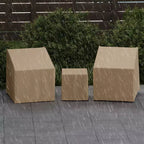 Costway Patio Furniture Covers Waterproof Conversation Covers for 3 PCS Bistro Set