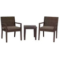 Courtyard Casual Bridgeport II 3 pc Bistro Set Includes: Two Dining Chairs and One End Table