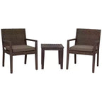 Courtyard Casual Bridgeport II 3 pc Bistro Set Includes: Two Dining Chairs and One End Table