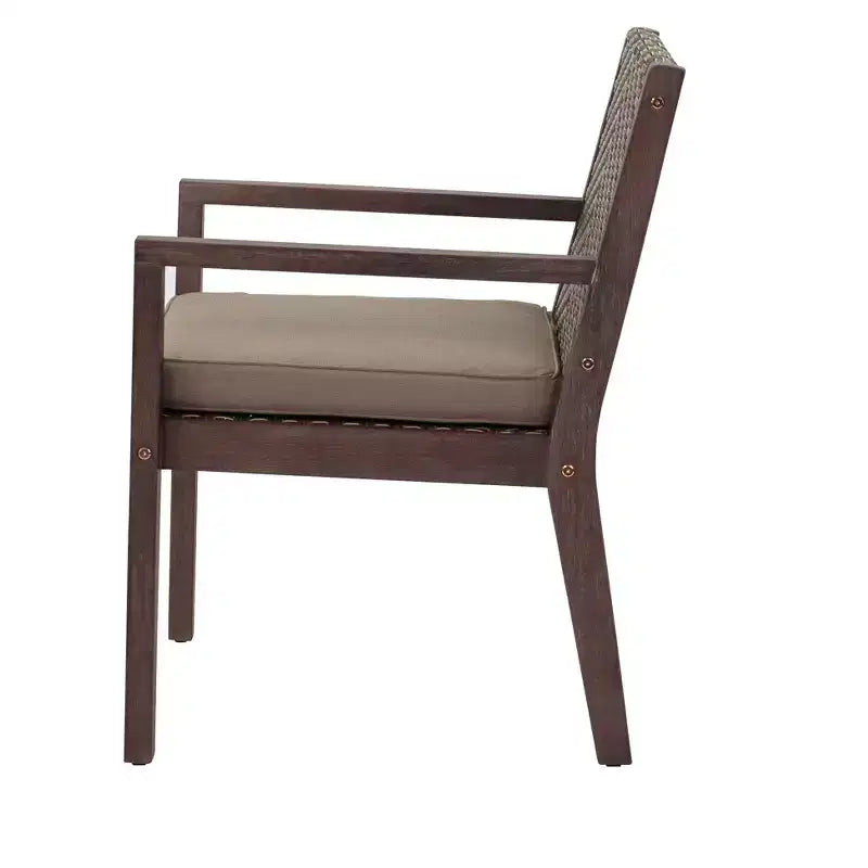 Courtyard Casual Bridgeport II 3 pc Bistro Set Includes: Two Dining Chairs and One End Table