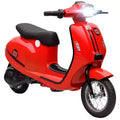 Qaba Kids Motorcycle, 24V Electric Motorcycle with Rear Suspension, LED Lights, Ride On Toy with 3-Speed Control for 8-12 Years Boys and Girls, Red