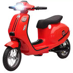 Qaba Kids Motorcycle, 24V Electric Motorcycle with Rear Suspension, LED Lights, Ride On Toy with 3-Speed Control for 8-12 Years Boys and Girls, Red