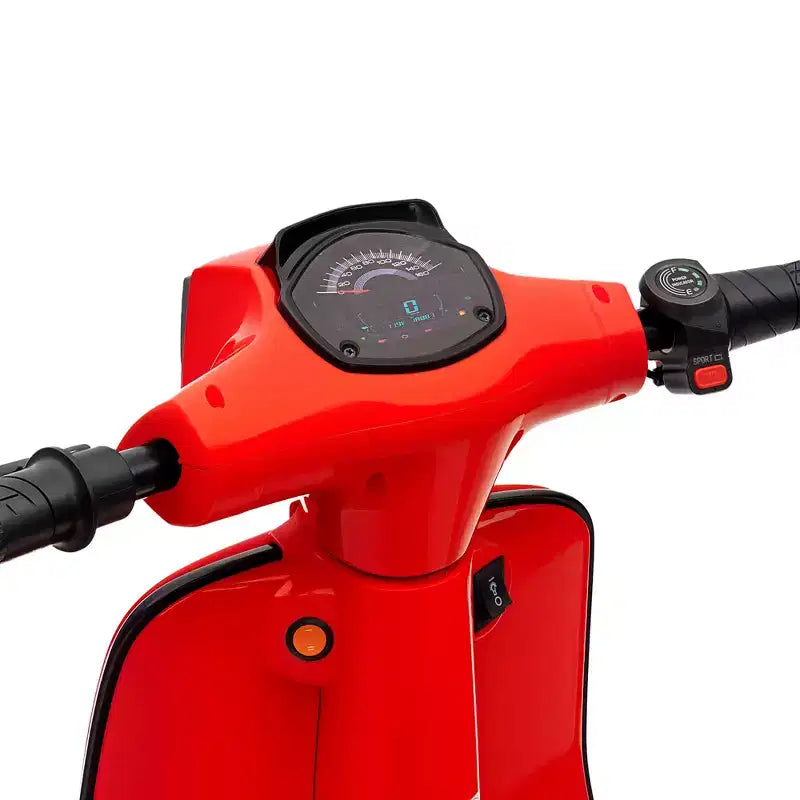 Qaba Kids Motorcycle, 24V Electric Motorcycle with Rear Suspension, LED Lights, Ride On Toy with 3-Speed Control for 8-12 Years Boys and Girls, Red