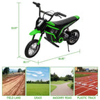 Kids Dirt Bike Electric, 350W Electric Motorcycle-Up to 14.29MPH, 2-Speed Modes Motorcycle for Kids Ages 3-10