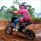 Kids Dirt Bike Electric, 350W Electric Motorcycle-Up to 14.29MPH, 2-Speed Modes Motorcycle for Kids Ages 3-10