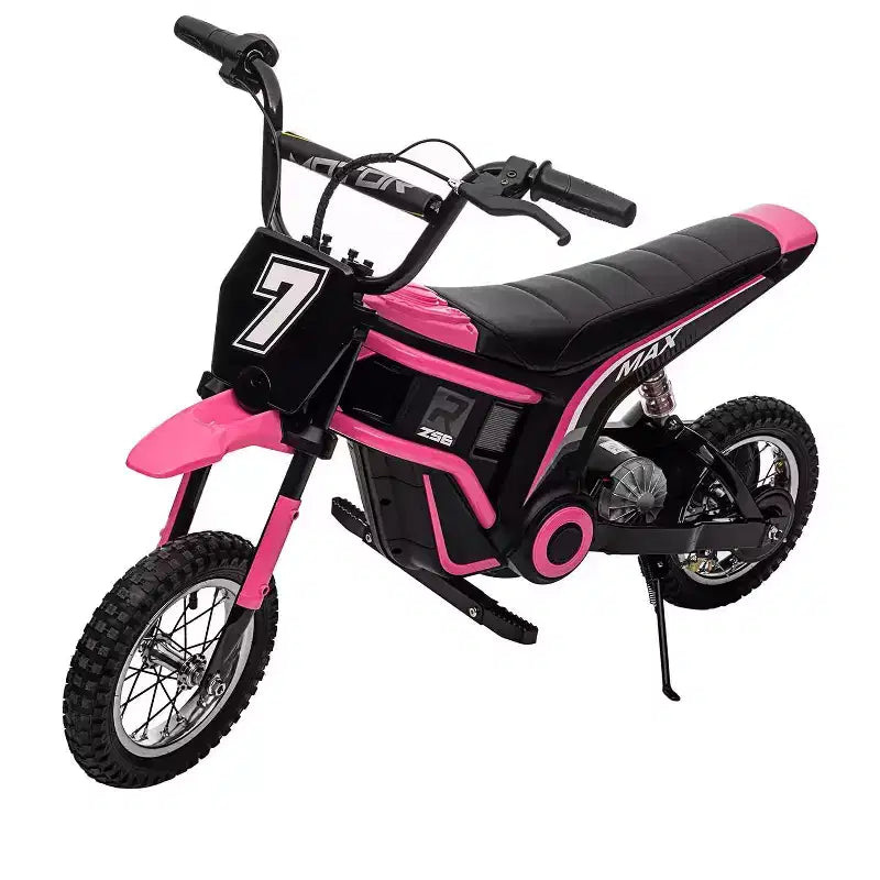 Kids Dirt Bike Electric, 350W Electric Motorcycle-Up to 14.29MPH, 2-Speed Modes Motorcycle for Kids Ages 3-10