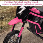 Kids Dirt Bike Electric, 350W Electric Motorcycle-Up to 14.29MPH, 2-Speed Modes Motorcycle for Kids Ages 3-10