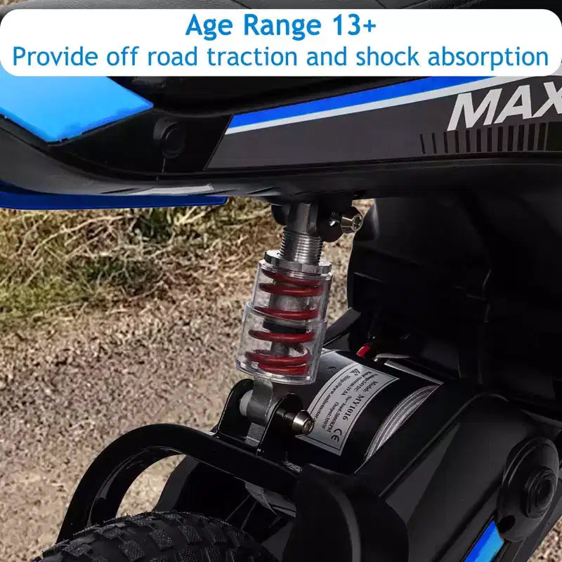 Kids Dirt Bike Electric, 350W Electric Motorcycle-Up to 14.29MPH, 2-Speed Modes Motorcycle for Kids Ages 3-10