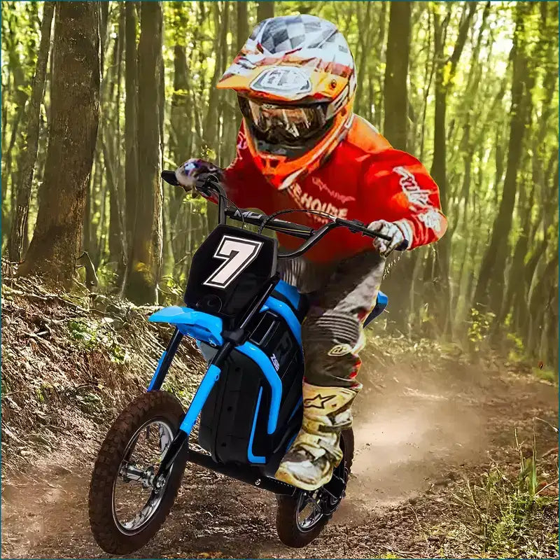 Kids Dirt Bike Electric, 350W Electric Motorcycle-Up to 14.29MPH, 2-Speed Modes Motorcycle for Kids Ages 3-10
