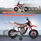 12V Kids Motorcycle, Electric Motorcycle for Kids with Safety Assist Wheels, Bluetooth Music, Spring Suspension,Twist Grip Throttle, Max Speed 3 Mph