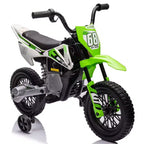 12V Kids Motorcycle, Electric Motorcycle for Kids with Safety Assist Wheels, Bluetooth Music, Spring Suspension,Twist Grip Throttle, Max Speed 3 Mph