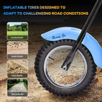24V Kids Electric Dirt Bike - 14 MPH Off-Road Motorcycle for Ages 6-12, 250w Powerful Motor, 60 Min Ride Time, Hydraulic Suspension, Max 135 Lbs