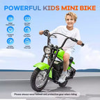 24V Kids Electric Dirt Bike - 14 MPH Off-Road Motorcycle for Ages 6-12, 250w Powerful Motor, 60 Min Ride Time, Hydraulic Suspension, Max 135 Lbs