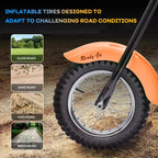 24V Kids Electric Dirt Bike - 14 MPH Off-Road Motorcycle for Ages 6-12, 250w Powerful Motor, 60 Min Ride Time, Hydraulic Suspension, Max 135 Lbs