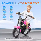 24V Kids Electric Dirt Bike - 14 MPH Off-Road Motorcycle for Ages 6-12, 250w Powerful Motor, 60 Min Ride Time, Hydraulic Suspension, Max 135 Lbs