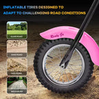 24V Kids Electric Dirt Bike - 14 MPH Off-Road Motorcycle for Ages 6-12, 250w Powerful Motor, 60 Min Ride Time, Hydraulic Suspension, Max 135 Lbs
