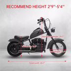 24V Kids Electric Dirt Bike - 14 MPH Off-Road Motorcycle for Ages 6-12, 250w Powerful Motor, 60 Min Ride Time, Hydraulic Suspension, Max 135 Lbs
