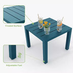 3 Piece Patio Bistro Set, Modern Carved Back Design Furniture Set, Metal Porch Chairs with Tea Table for Balcony, Garden, or Front Patio