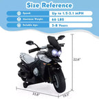 Sandinrayli 12V Electric Motorcycle Ride on Car for Kids Motorbike Battery Powered Off-Road Dirt Bikes