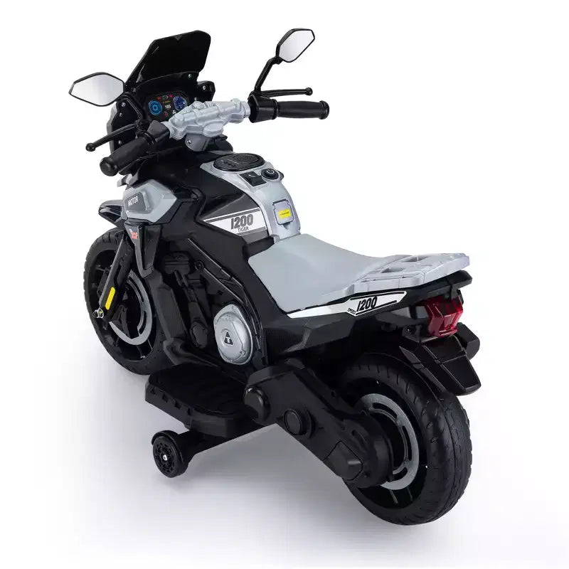 Sandinrayli 12V Electric Motorcycle Ride on Car for Kids Motorbike Battery Powered Off-Road Dirt Bikes