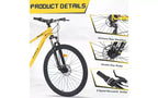 27.5 Inch Wheels 8 Speed Mountain Bike, for Men Women Boys and Girls, Front Suspension, Steel Frame