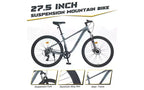 27.5 Inch Wheels 8 Speed Mountain Bike, for Men Women Boys and Girls, Front Suspension, Steel Frame