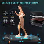 KERDOM Walking Pad Treadmill, Under Desk Treadmill, Treadmill for Home Office, Quiet Treadmill 2 in 1 for Walking and Jogging