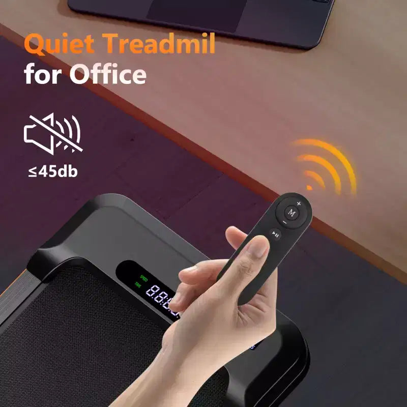 KERDOM Walking Pad Under Desk, Portable Treadmill for Home and Office, 2 in 1 Walking Pad with Remote Control 350LB Capacity, 2.5HP Treadmill with LED