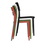 WestinTrends Playa 3-Piece Outdoor Resin Patio Bistro Set with Stackable Patio Dining Chairs