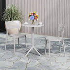 WestinTrends Playa 3-Piece Outdoor Resin Patio Bistro Set with Stackable Patio Dining Chairs