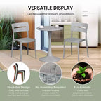 WestinTrends Playa 3-Piece Outdoor Resin Patio Bistro Set with Stackable Patio Dining Chairs