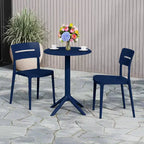 WestinTrends Playa 3-Piece Outdoor Resin Patio Bistro Set with Stackable Patio Dining Chairs