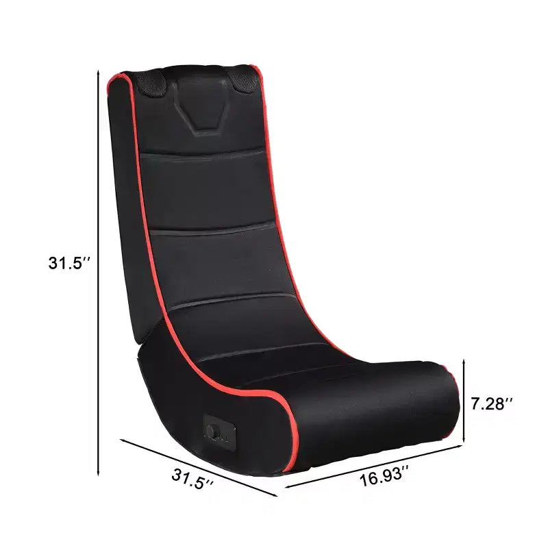 GDFStudio Claudia Bluetooth Floor Foldable Gaming Chair with Built-in Speakers