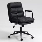 Okak Mid Back Desk Chair, Office Chair with Padded Armrest and Wheels, Computer Chair for Office, Gaming Room, Study