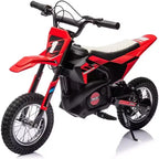 Acekool Kids Ride On Dirt Bike, Electric Off-Road Motorcycle, Fast Speed, Comfortable Leather Seat, Outdoor Toy, Air-Filled Tires