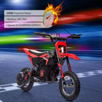 Acekool Kids Ride On Dirt Bike, Electric Off-Road Motorcycle, Fast Speed, Comfortable Leather Seat, Outdoor Toy, Air-Filled Tires