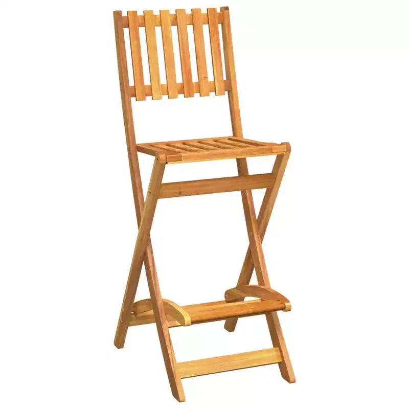 vidaXL Bistro Set Outdoor Patio Bistro Table and Chair Set Solid Wood Acacia