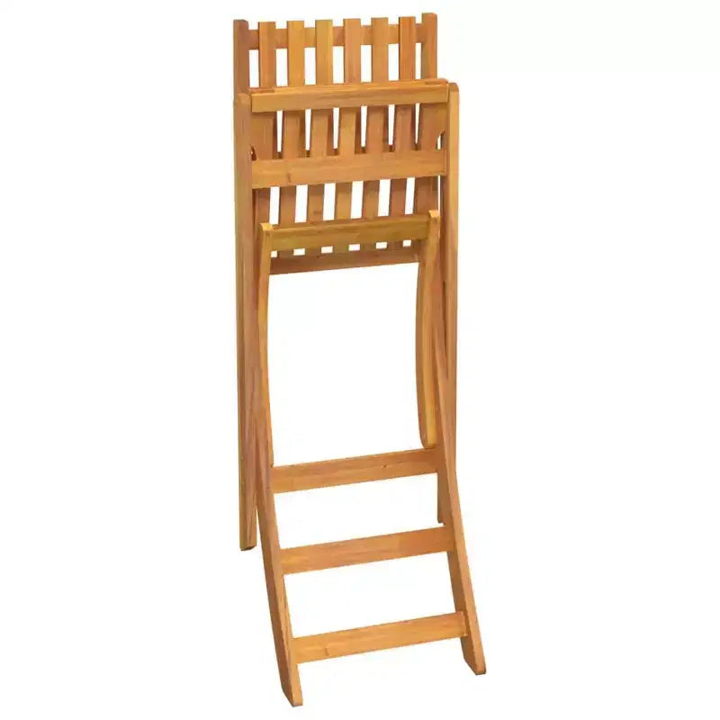 vidaXL Bistro Set Outdoor Patio Bistro Table and Chair Set Solid Wood Acacia