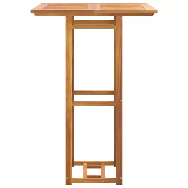 vidaXL Bistro Set Outdoor Patio Bistro Table and Chair Set Solid Wood Acacia