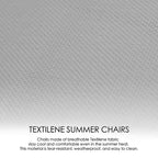 Kozyard 3 Pieces Patio Bistro Set with Gray Breathable Textilence Seating Powder Coated Metal Frame for Garden Poolside Backyard